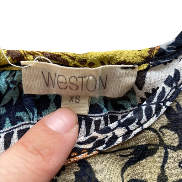 Weston Paisley Patchwork Crop Top Bohemian Womens XS - Picture 3 of 5